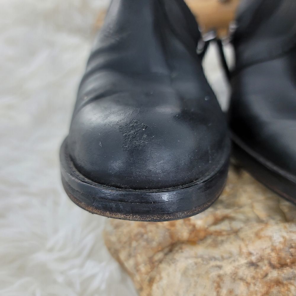 Acne studios pistol short leather boots black - Picture 9 of 11